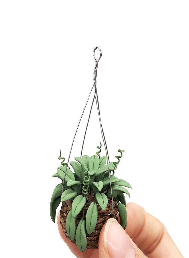 Lynkaye Dollhouse Decoration Plant Pots Miniature Green Potted Bonsai Models Decor,1：12 Miniature Plant - Image 2